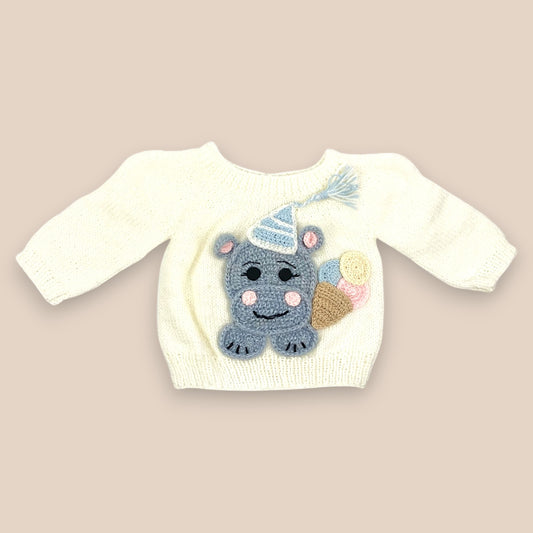 Hippo Knitted Sweater Set