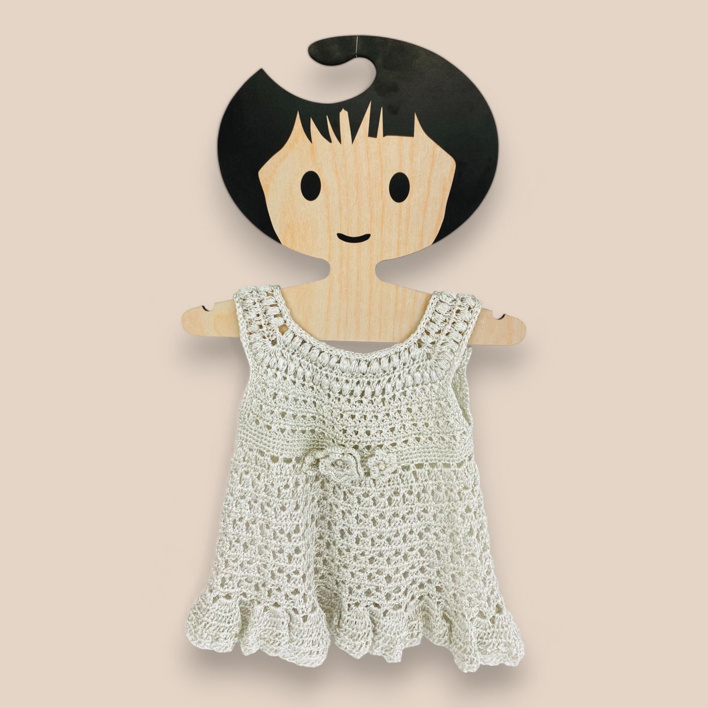 Handmade Crochet Party Dress-Silver