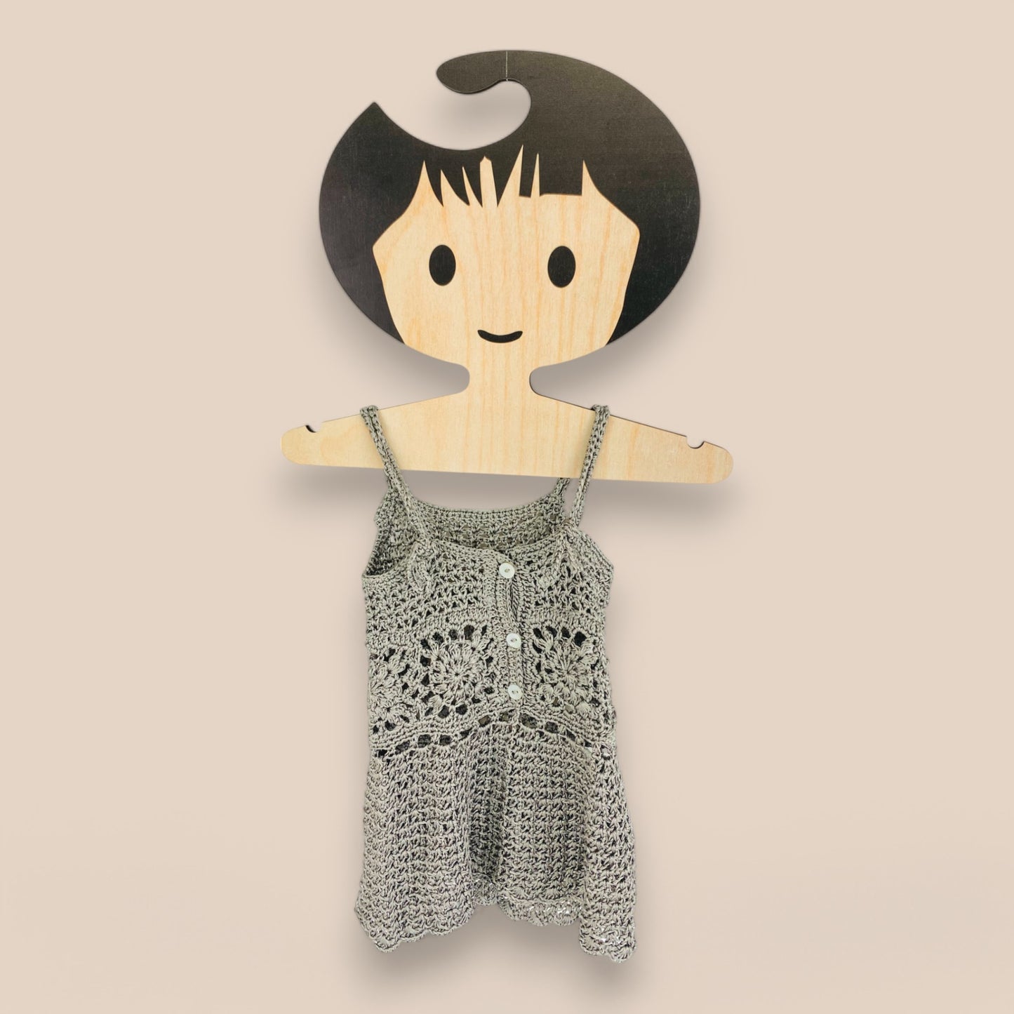 Handmade Party Dress-Silver Grey
