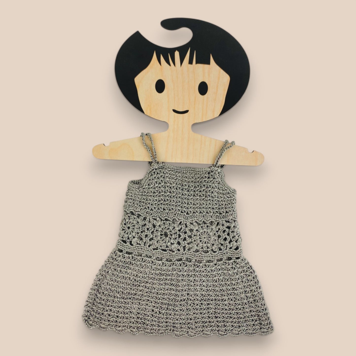 Handmade Party Dress-Silver Grey
