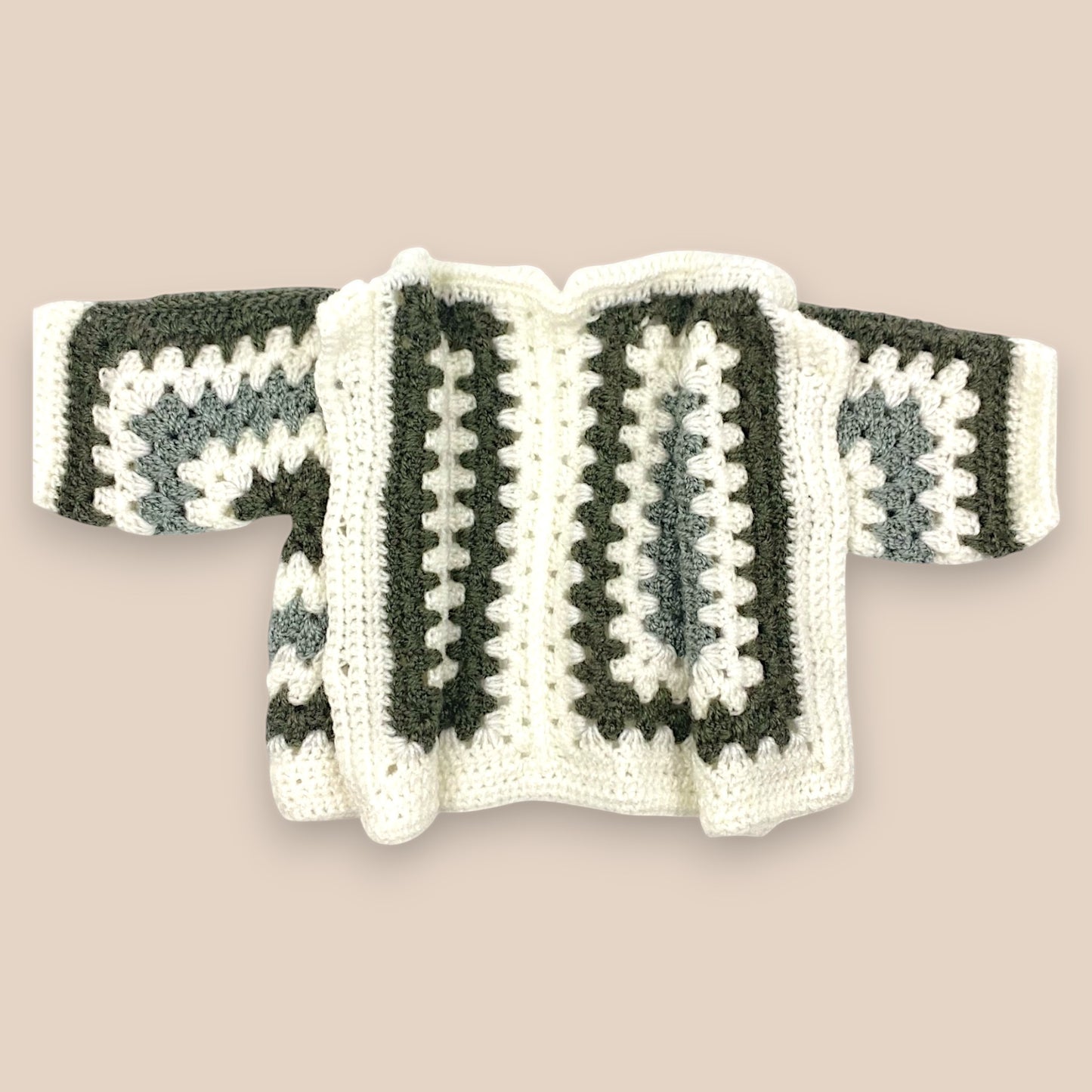 Granny Square Crochet Sweater Set