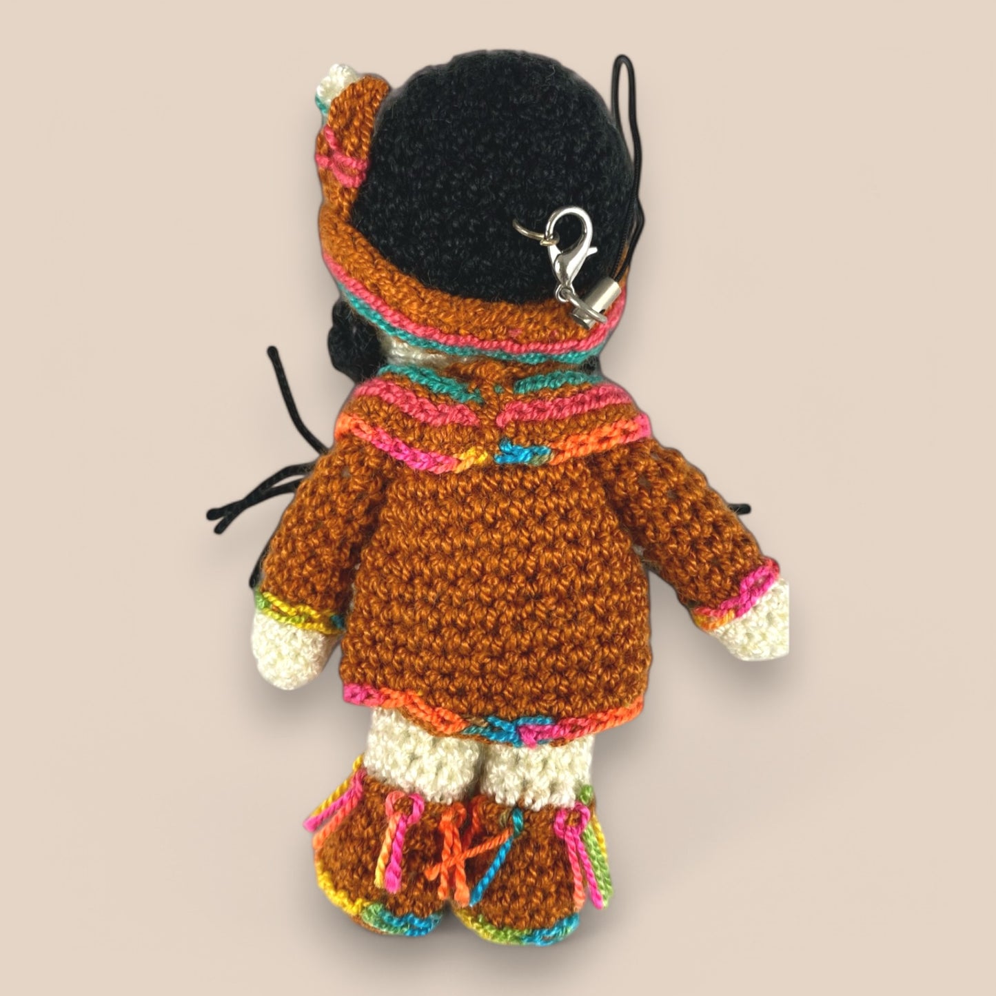 backview handmade crochet mini toys double as adorable bag charms or soft toys, crafted with premium,baby-safe yarn. Perfect as keepsakes, newborn gifts, or accessories