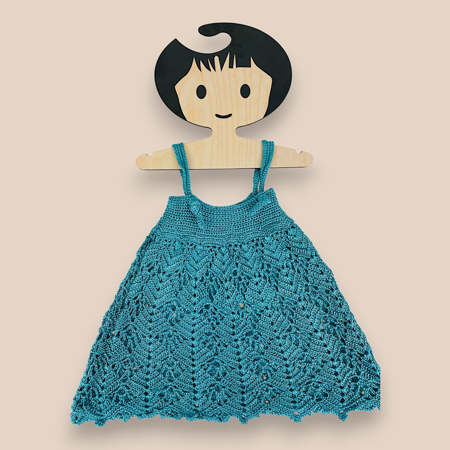 front view with dress flared showing design